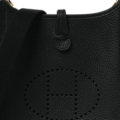 Hermes Taurillon Clemence Evelyne TPM Black 8 of 12