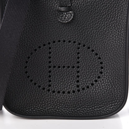 Hermes Taurillon Clemence Evelyne TPM Black 8 of 11