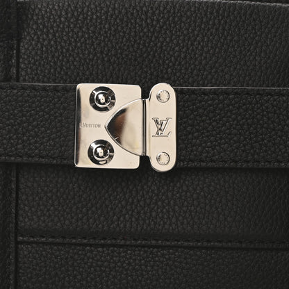 Louis Vuitton Millesime Calfskin Georges Tote MM Black 8 of 10