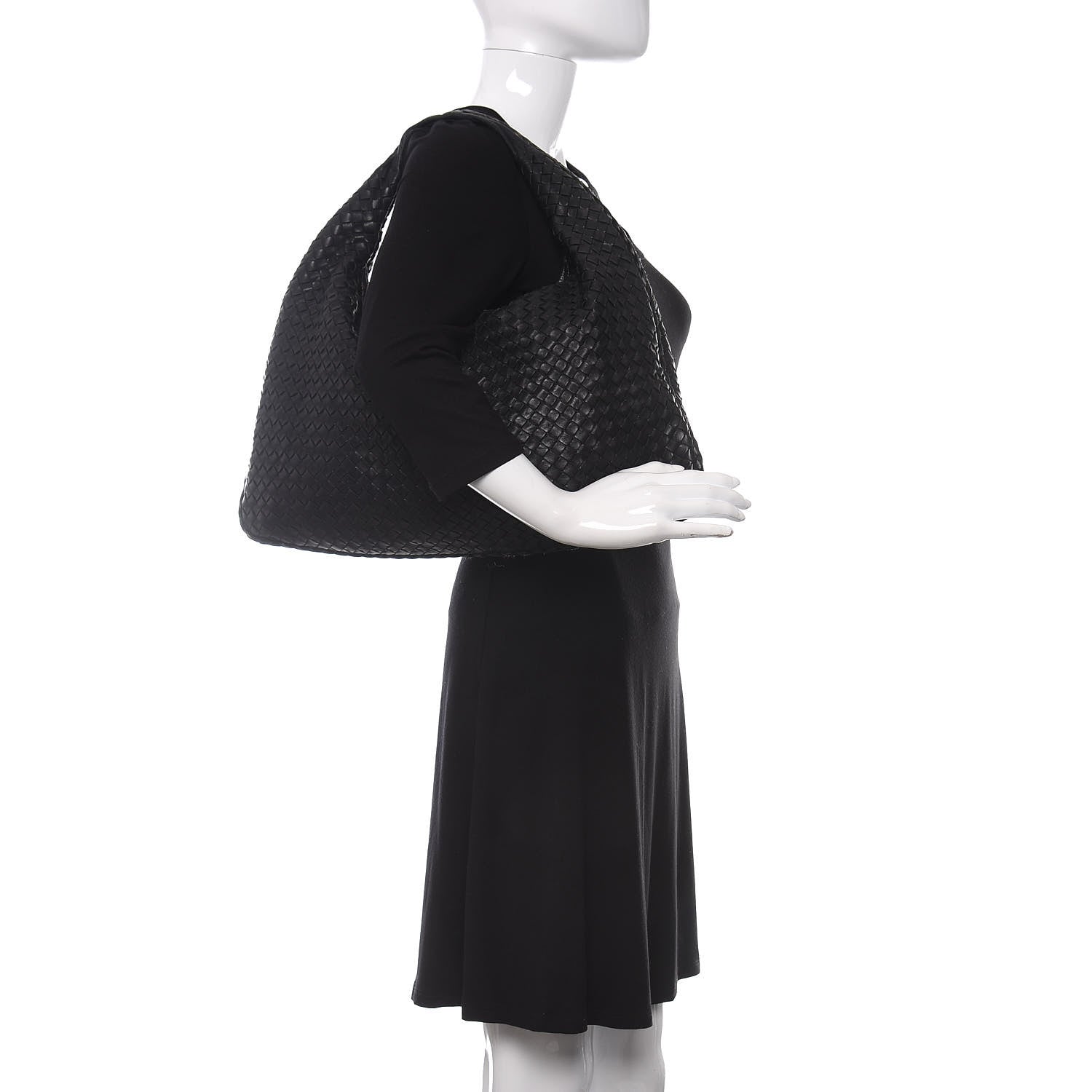 Bottega Veneta Nappa Intrecciato Large Veneta Hobo Black 2 of 14