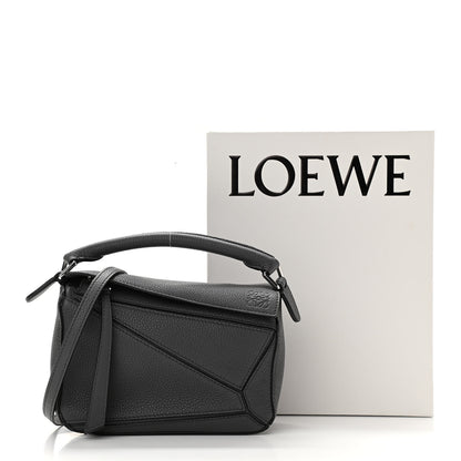 Loewe Calfskin Mini Puzzle Bag Anthracite 10 of 10