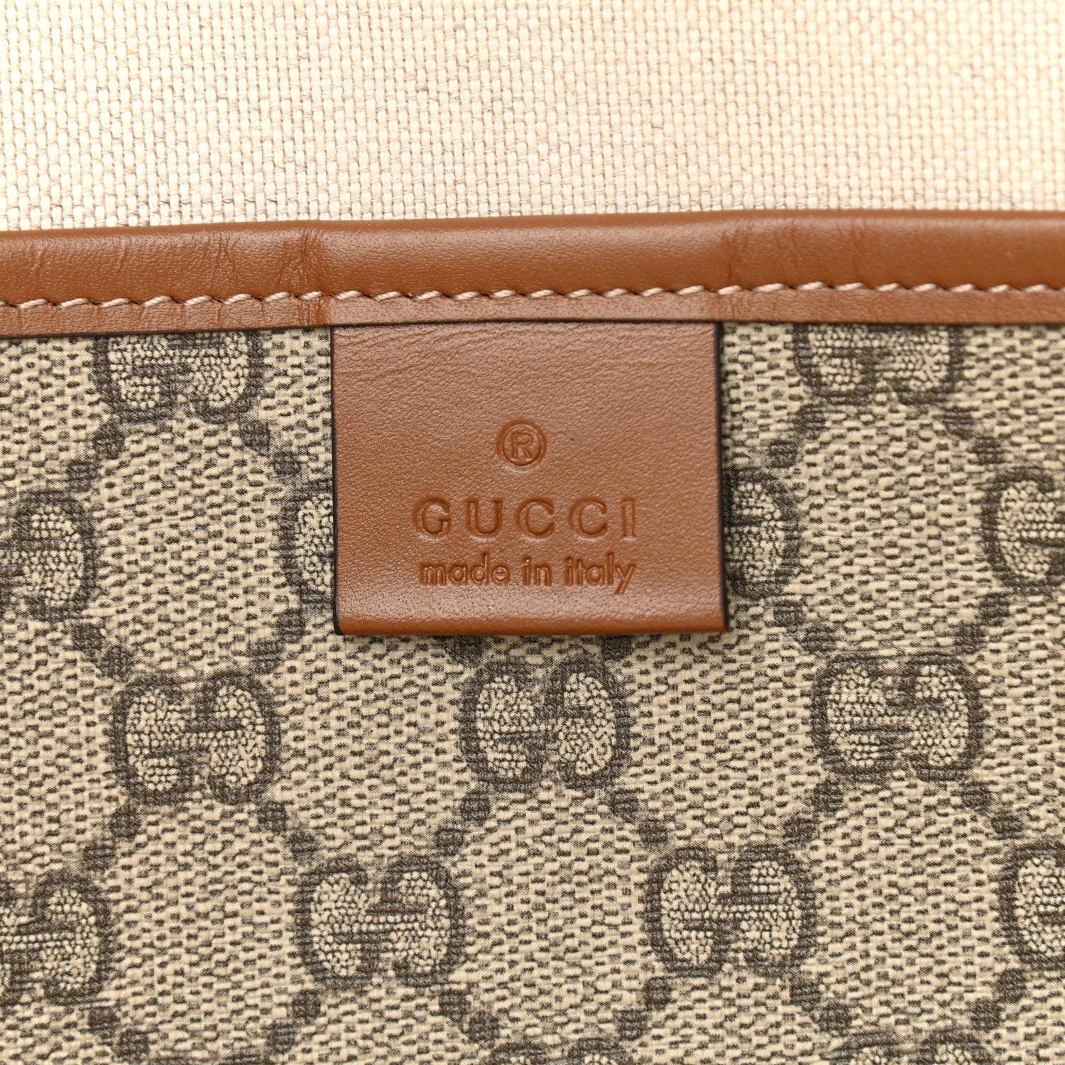 Gucci GG Plus Monogram Medium Signature Web Loop Tote Brown 6 of 12