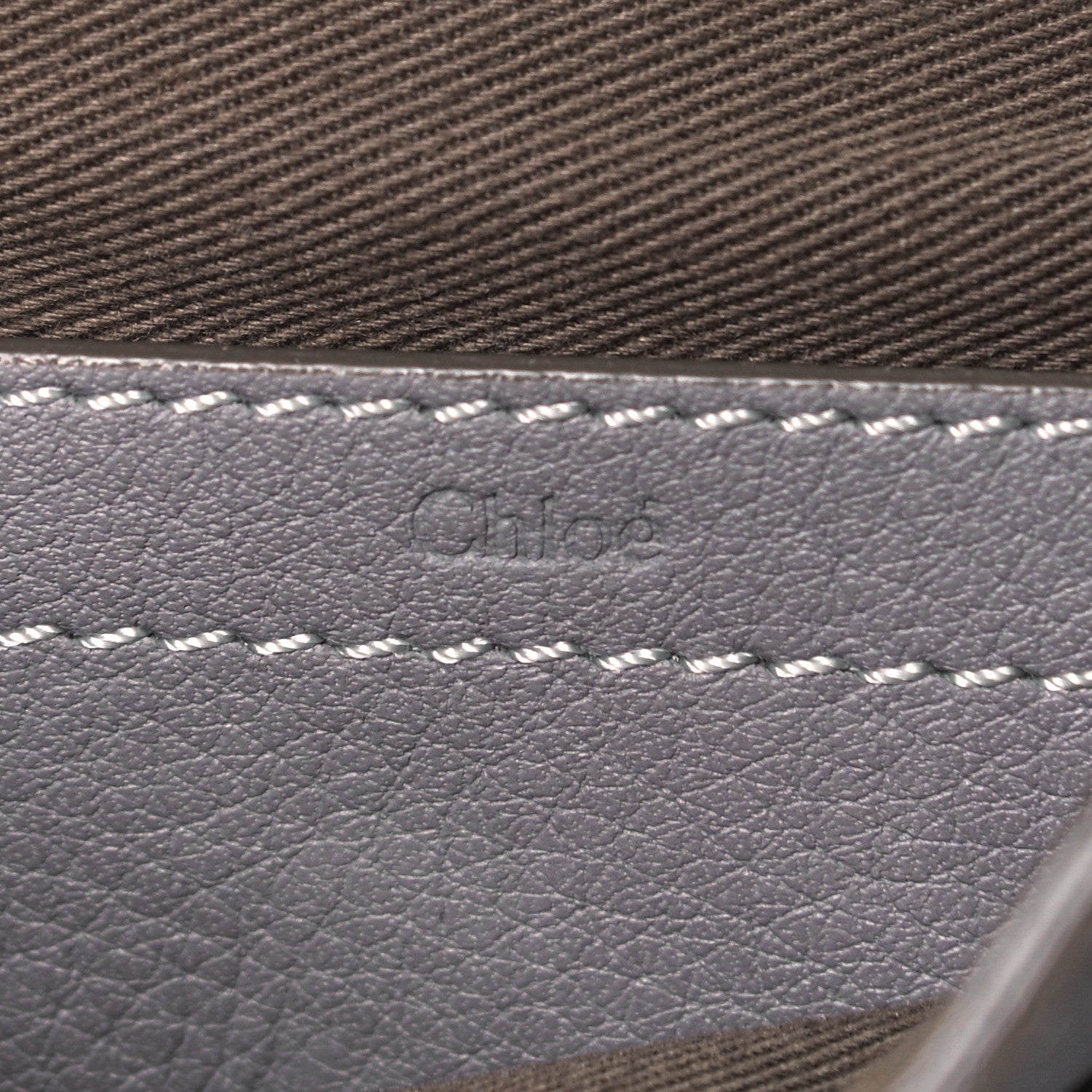 Chloe Calfskin Mini Marcie Round Crossbody Bag Cashmere Grey 6 of 13