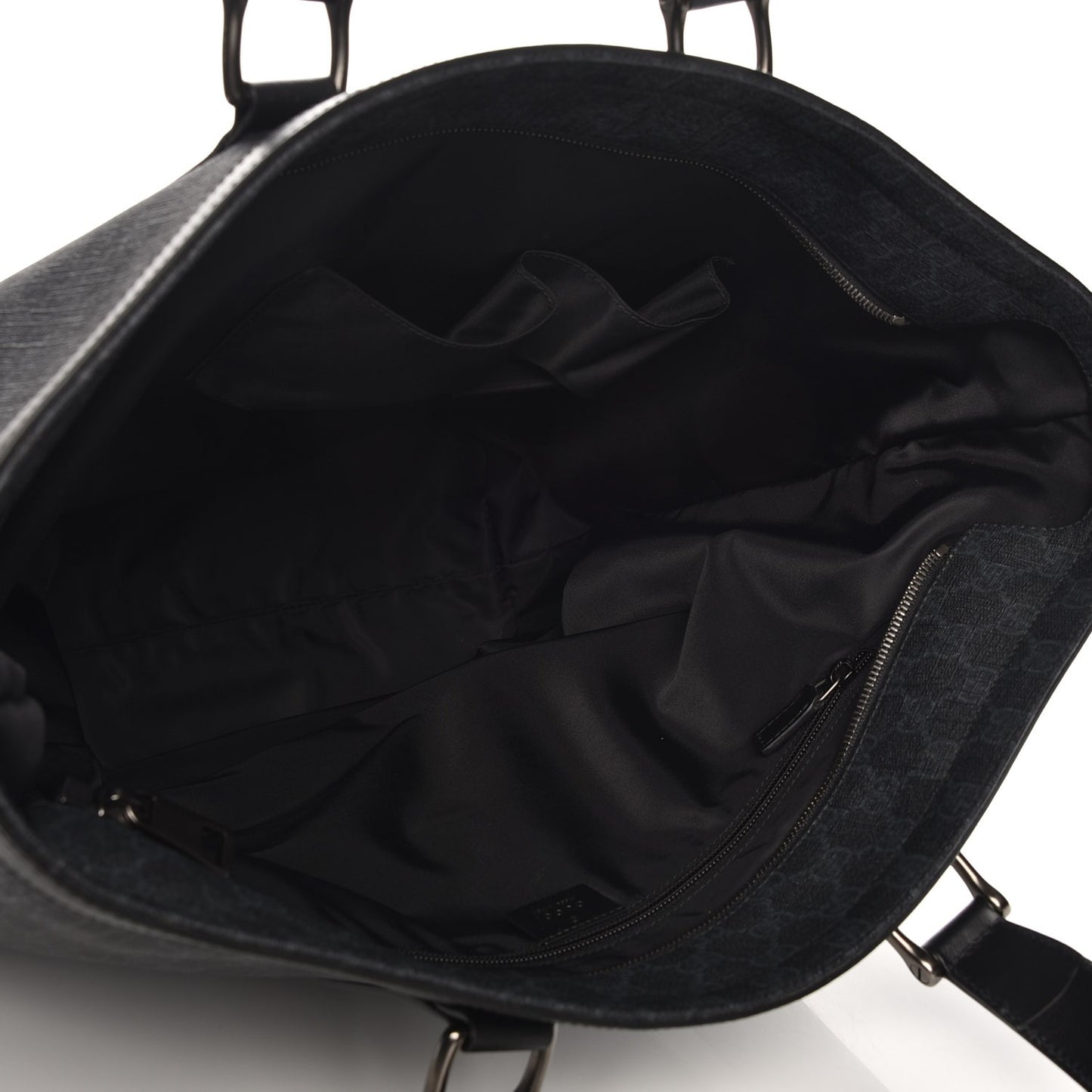 GG Supreme Monogram Tote Black Grey