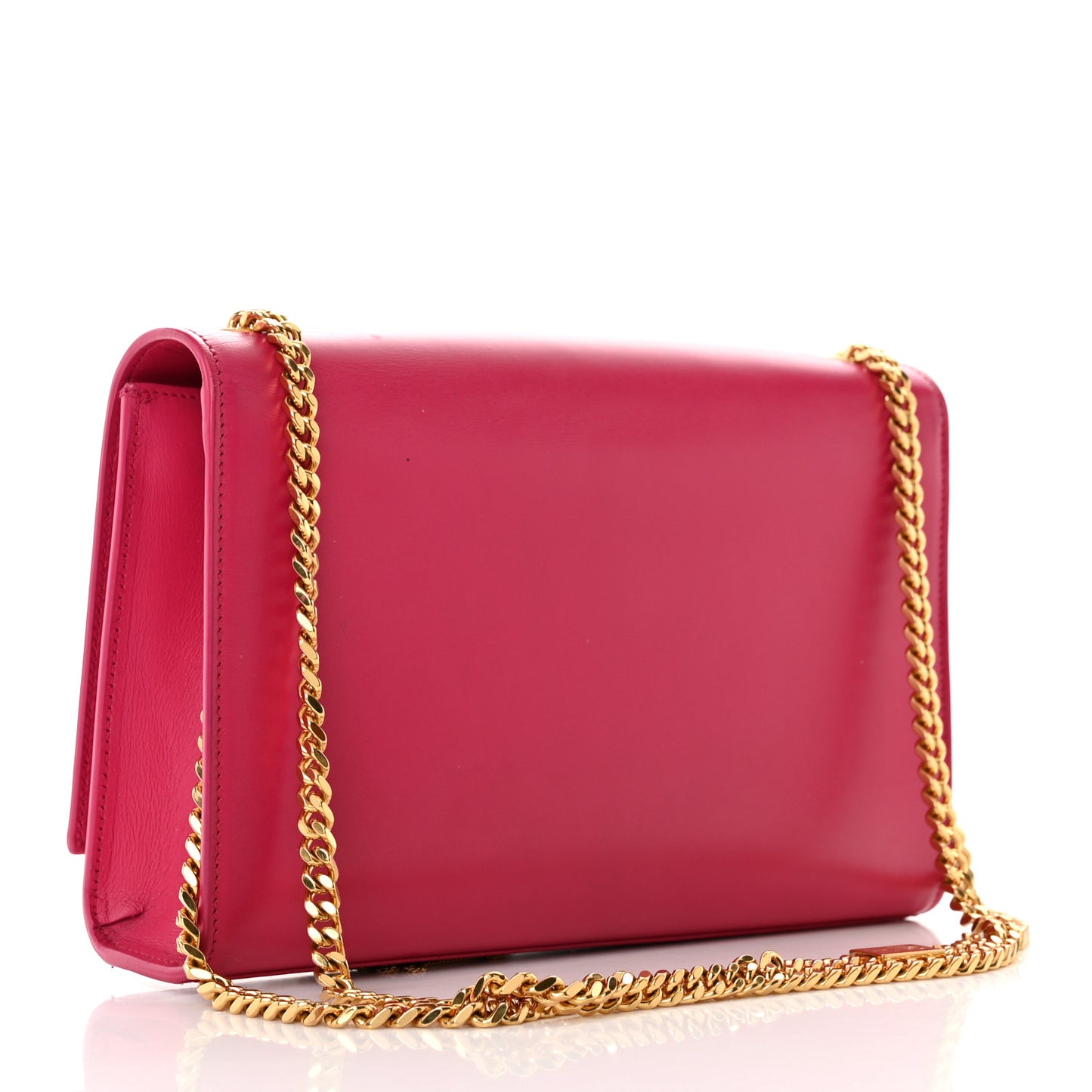 Smooth Calfskin Classic Monogram Kate Tassel Chain Wallet Pink
