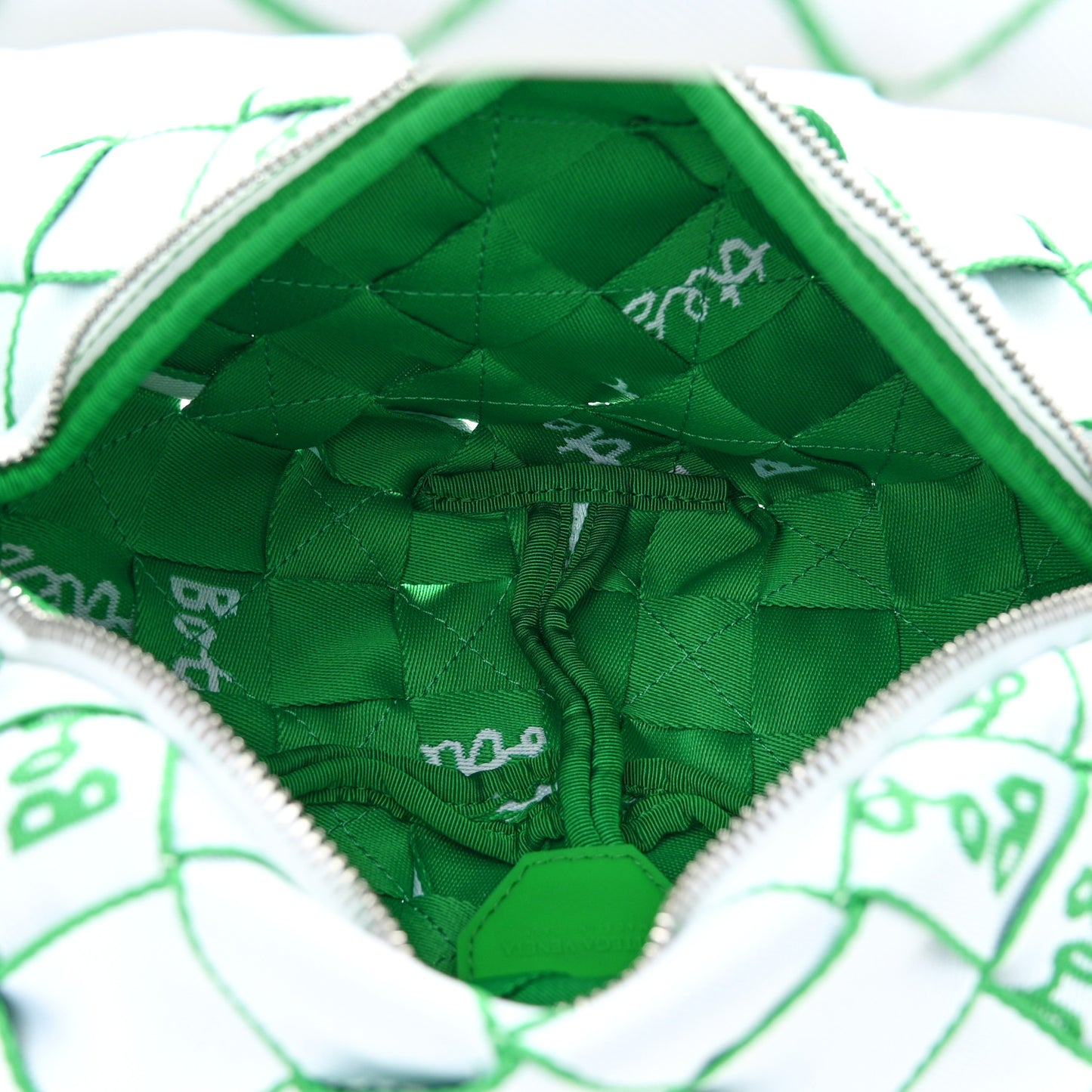 Cloth Webbing Mini Double Knot Bag White Parakeet