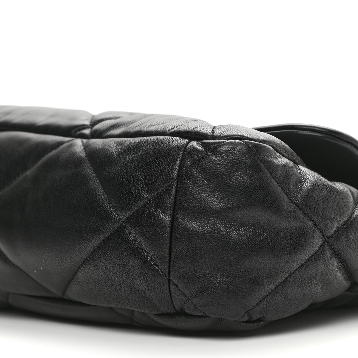 Goatskin Quilted Maxi Chanel 19 Flap Black