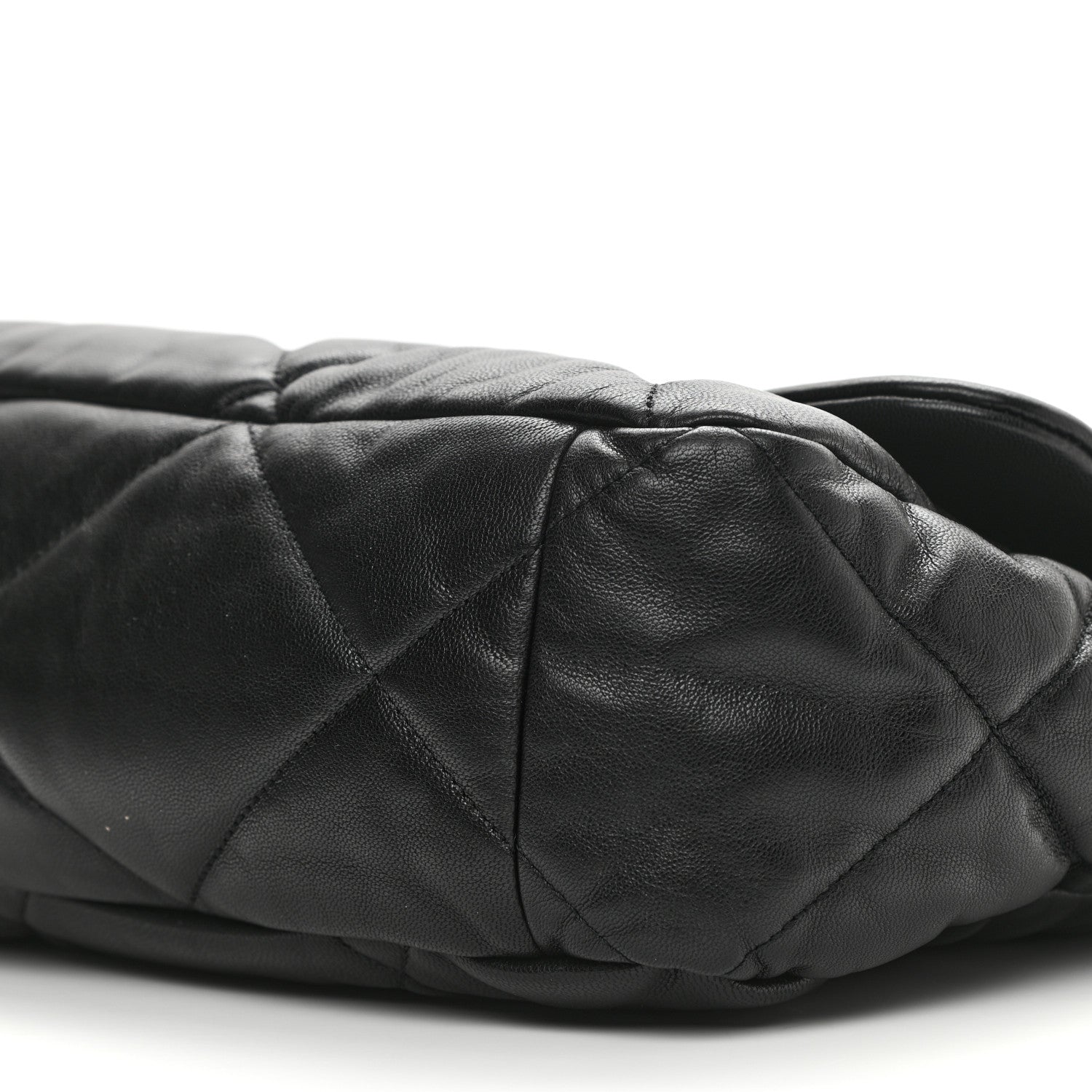 Chanel Goatskin Quilted Maxi Chanel 19 Flap Black 10 of 12