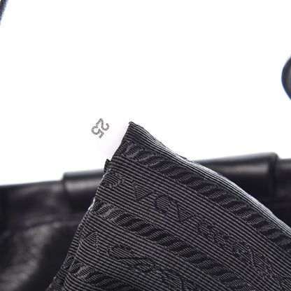 Prada Nappa Fiocco Bow Satchel Black Geranio 9 of 10