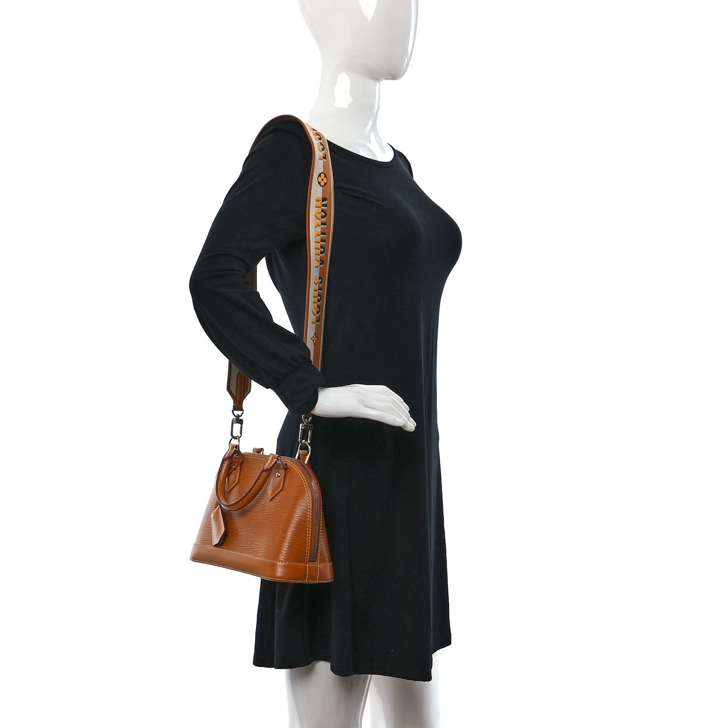 Louis Vuitton Epi Jacquard Alma BB Honey Gold 2 of 12