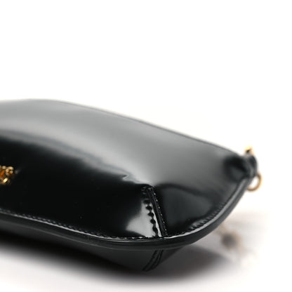 Jacquemus Glazed Calfskin The Small Bisou Chaine Shoulder Bag Black 9 of 9