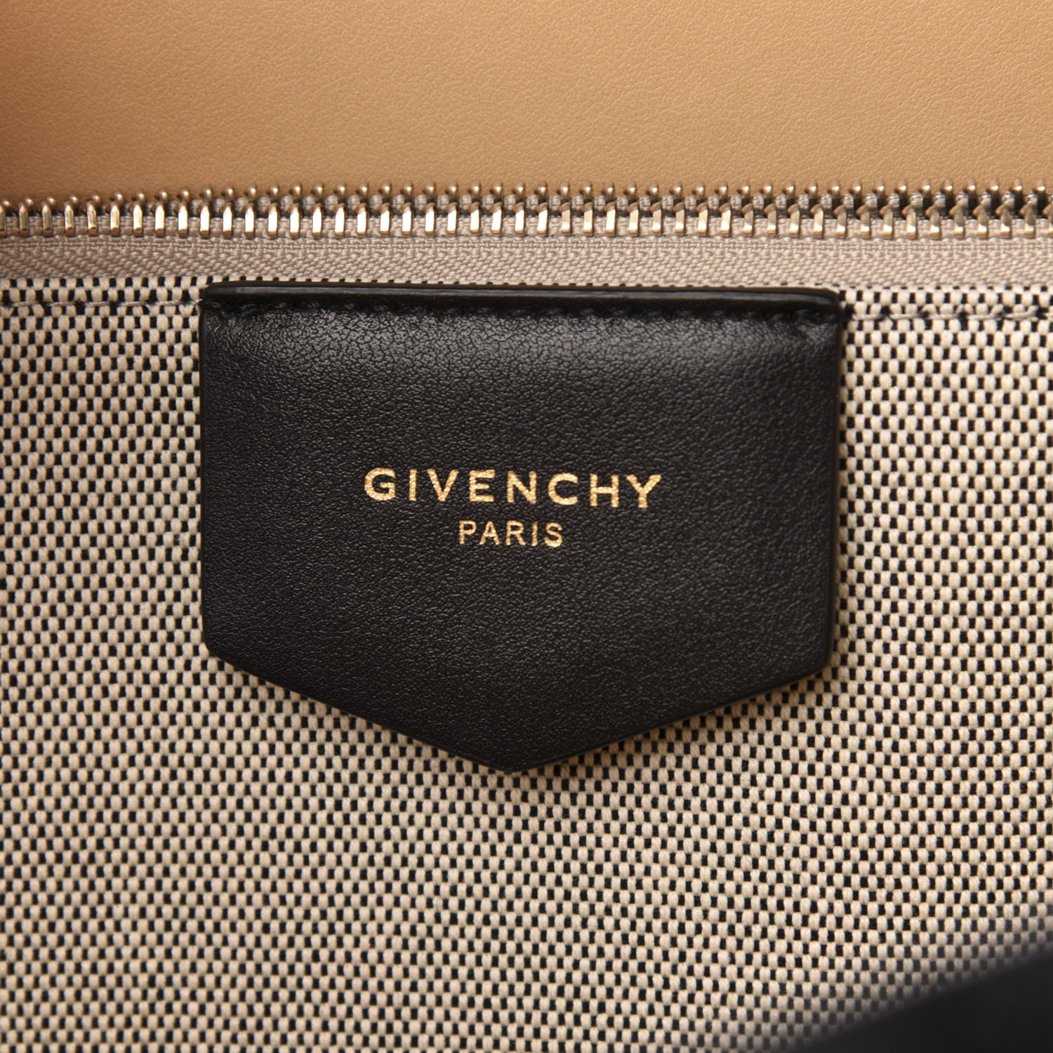 Givenchy Calfskin Chain Embossed Medium Bond Shopper Tote Black 6 of 11