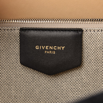 Givenchy Calfskin Chain Embossed Medium Bond Shopper Tote Black 6 of 11