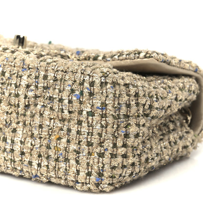 Chanel Tweed Quilted Mini Rectangular Flap Beige 10 of 10