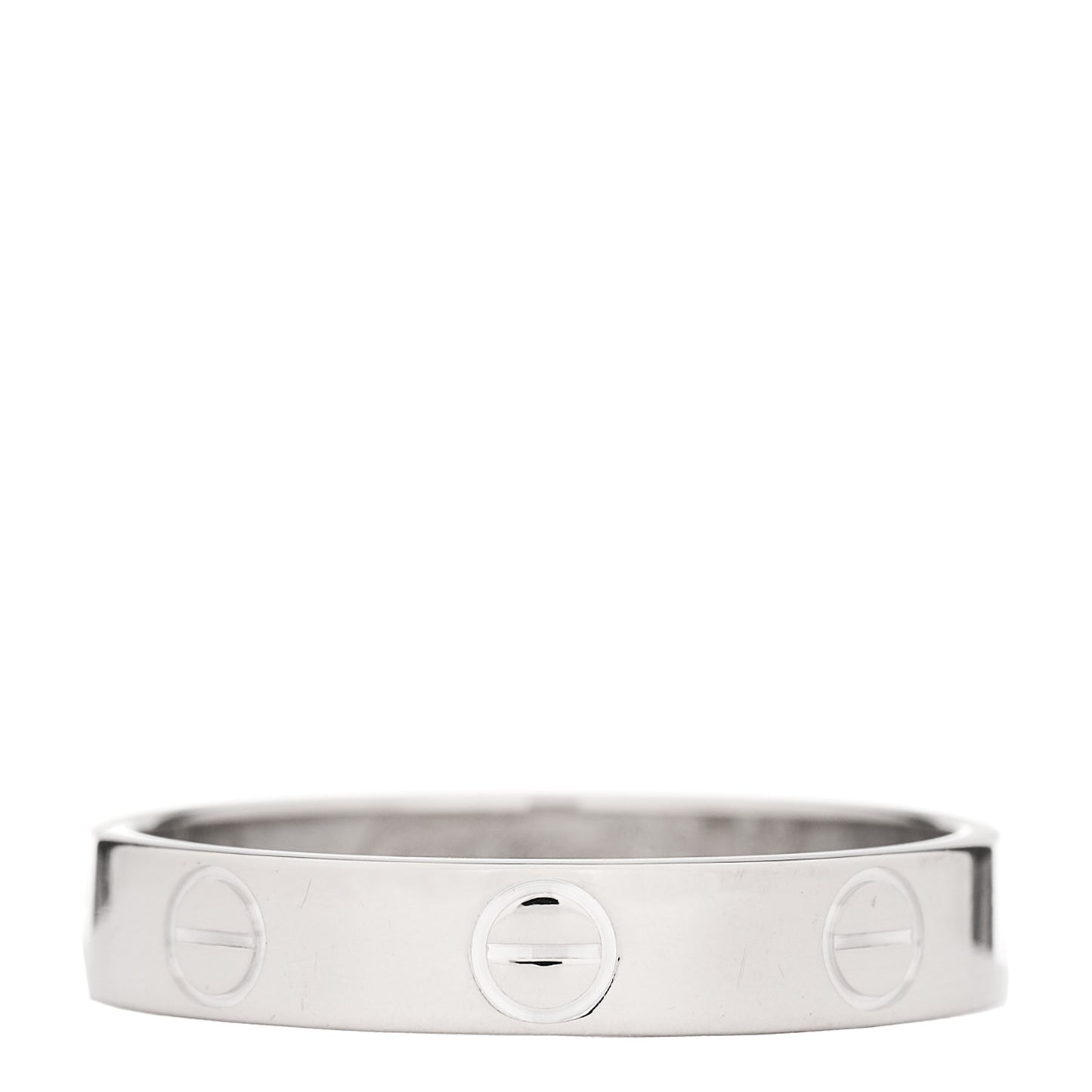 18K White Gold 3.5mm LOVE Wedding Band Ring 52 6