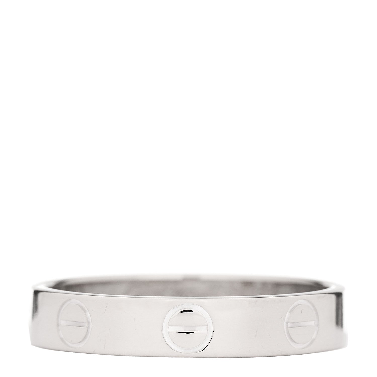 Cartier 18K White Gold 3.5mm LOVE Wedding Band Ring 52 6 1 of 4