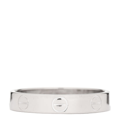 Cartier 18K White Gold 3.5mm LOVE Wedding Band Ring 52 6 1 of 4