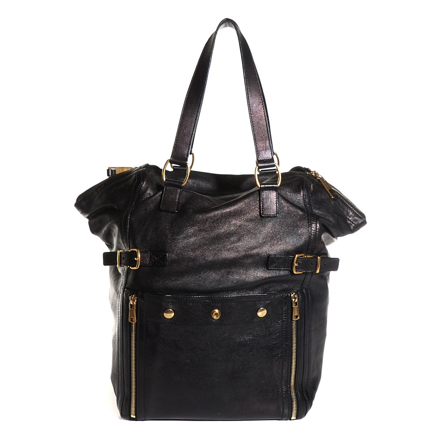 Saint Laurent Calfskin XL Downtown Tote Black 1 of 9
