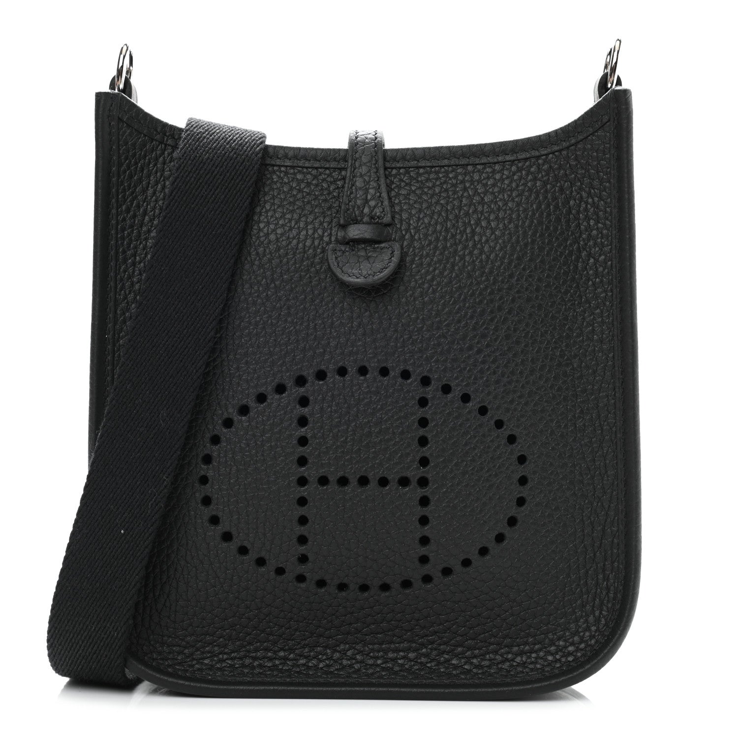 Hermes Taurillon Clemence Evelyne TPM Black 1 of 11