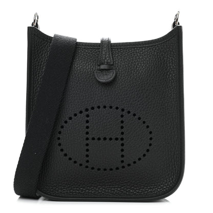 Hermes Taurillon Clemence Evelyne TPM Black 1 of 11
