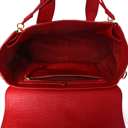 3.1 Phillip Lim Textured Calfskin Medium Pashli Satchel Red 5 of 12