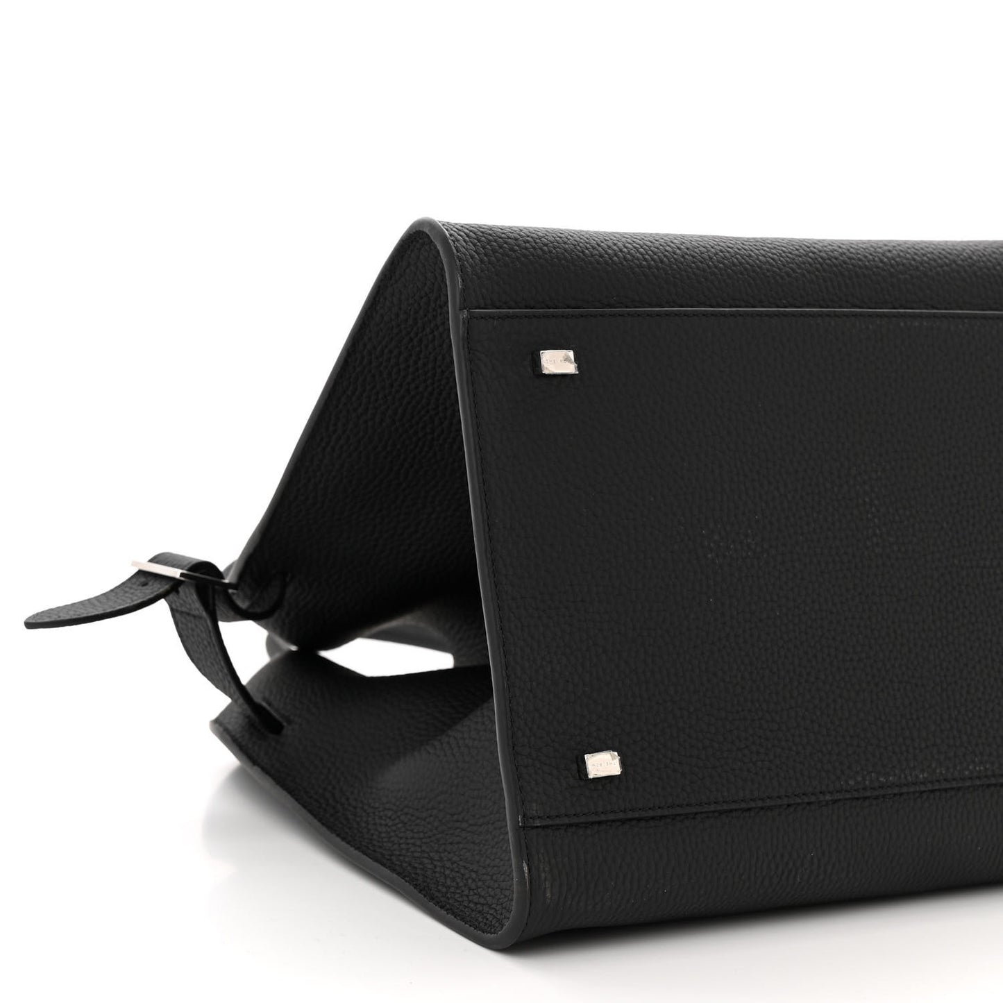 Matte Grained Calfskin Soft Margaux 15 Black