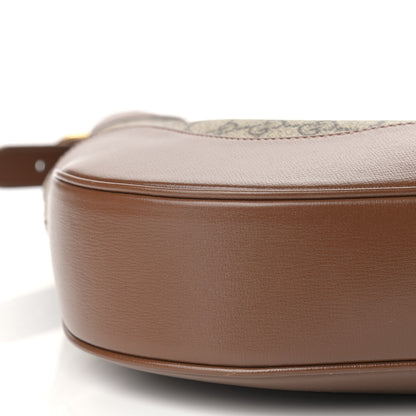 Gucci GG Supreme Monogram Calfskin Web Large Jackie 1961 Hobo Beige Brown Sugar 8 of 9