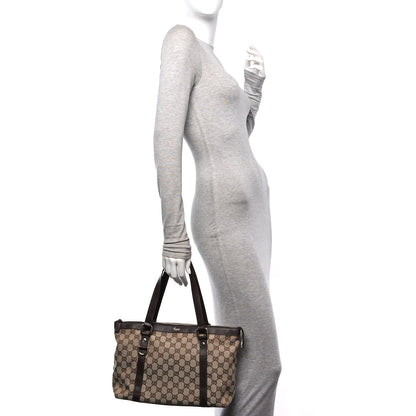 Gucci Monogram Medium Abbey Tote Brown 2 of 10