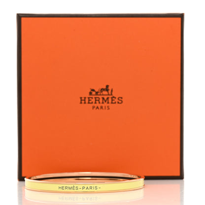 Hermes Enamel Uni Bangle 70 Jaune Citron 6 of 6