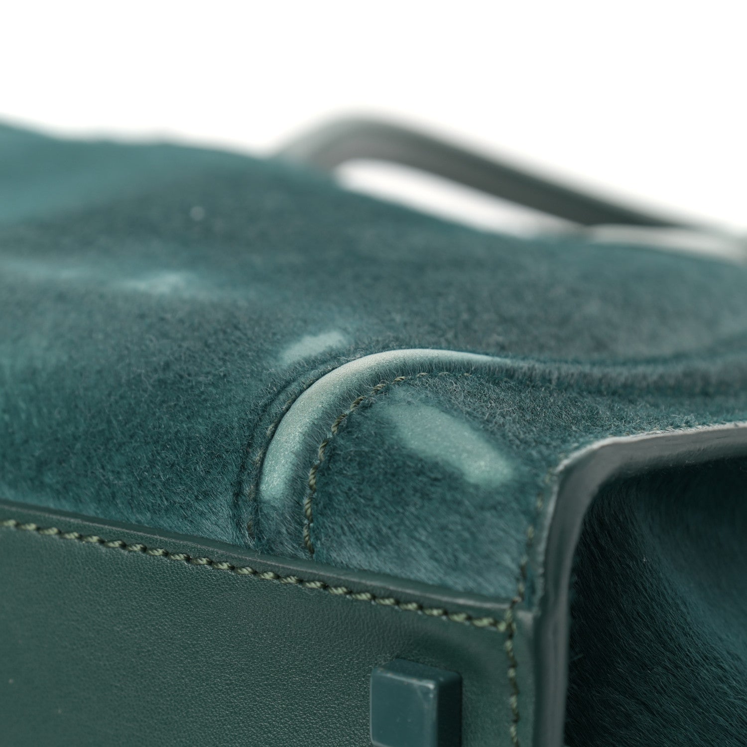 Celine Pony Hair Medium Phantom Luggage Jade 11 of 14