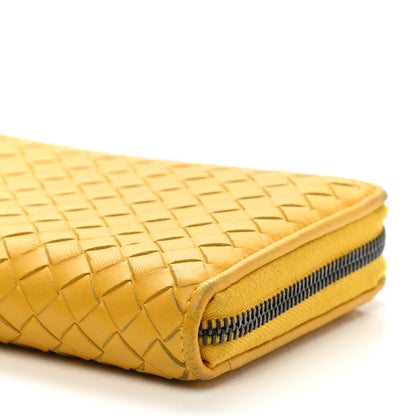 Bottega Veneta Nappa Intrecciato Zip Around Wallet Sunset 10 of 15