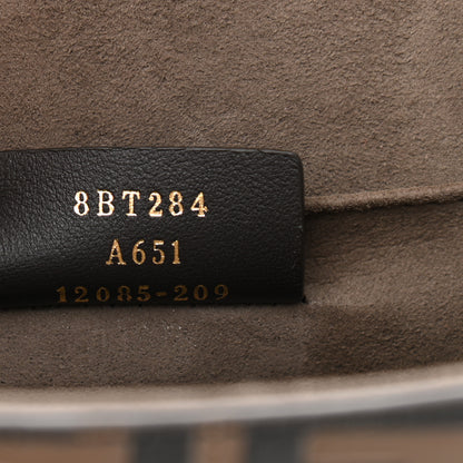 Fendi Vitello Century F is Fendi Bi-Color FF 1974 Embossed Kan I Shoulder Bag Maya Black 7 of 11