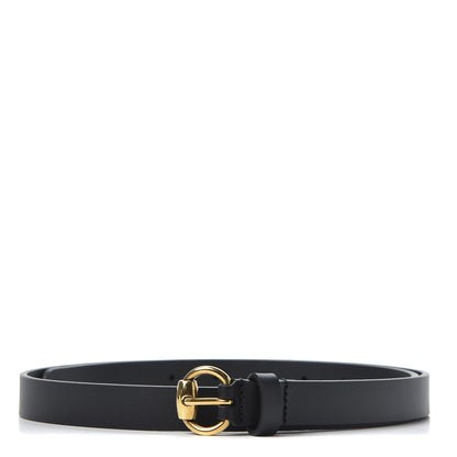 Gucci Calfskin Horsebit Buckle Belt 90 36 Black 1 of 3