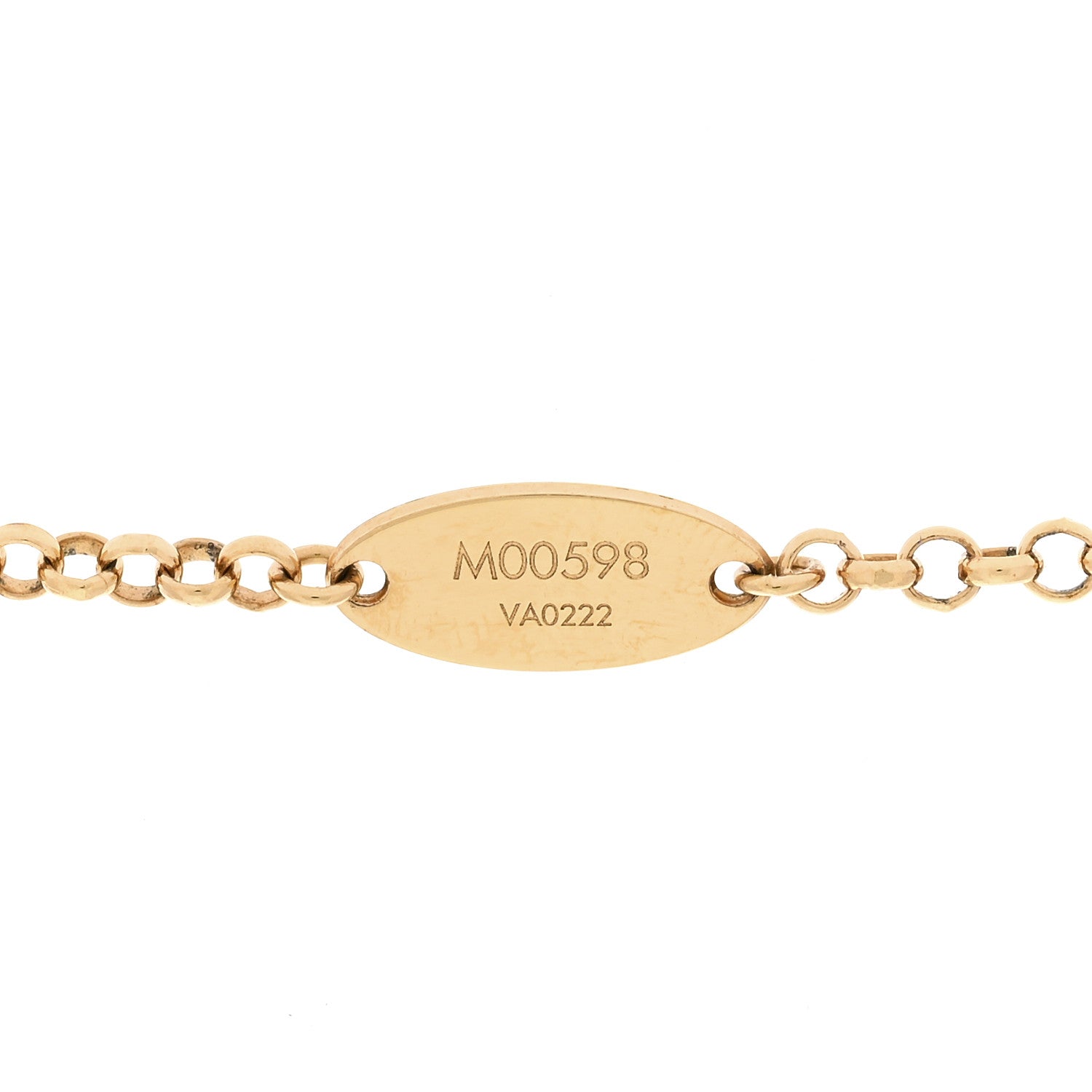 Louis Vuitton Metal Baby Louise Necklace Gold 4 of 4