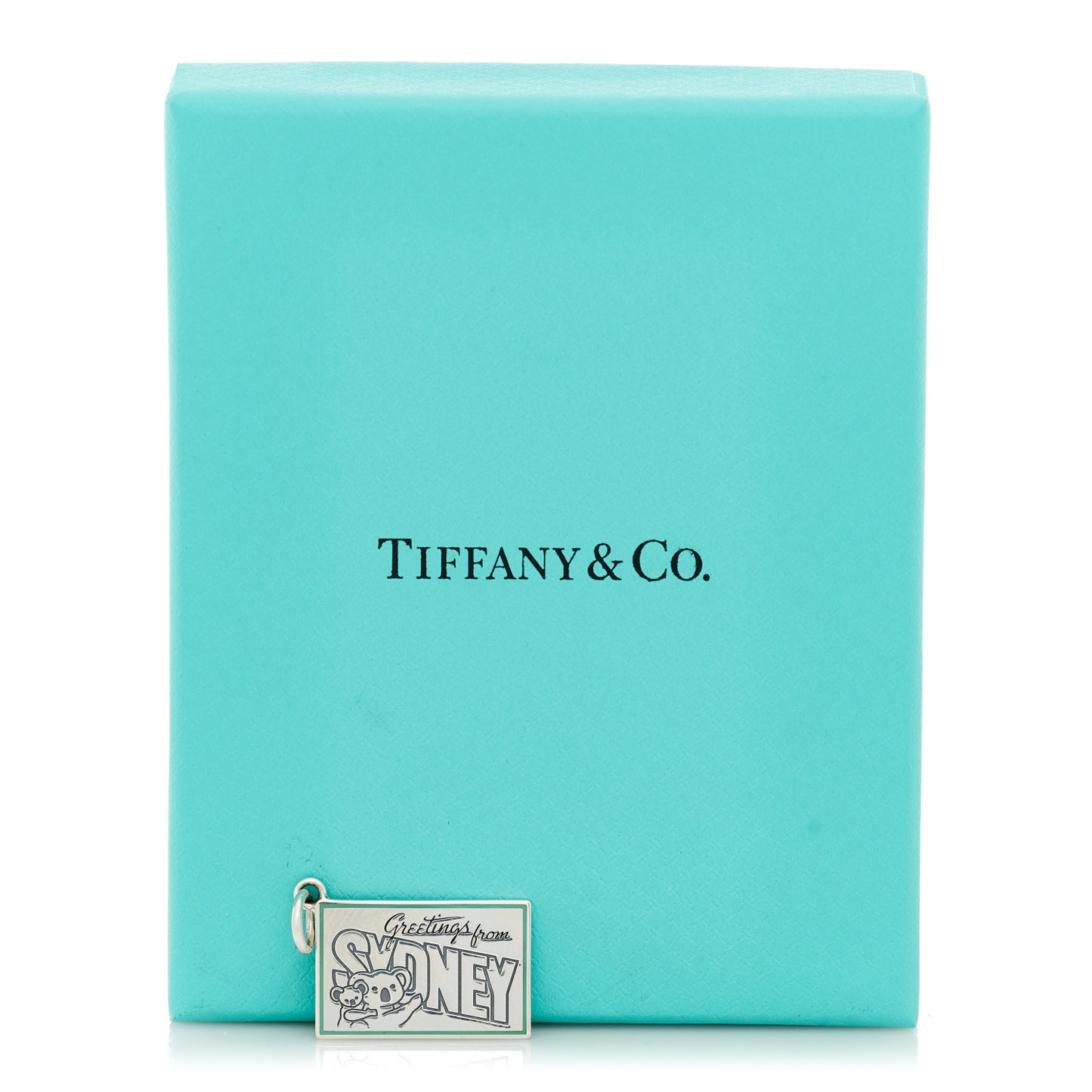 Sterling Silver Enamel Sydney Postcard Charm Blue