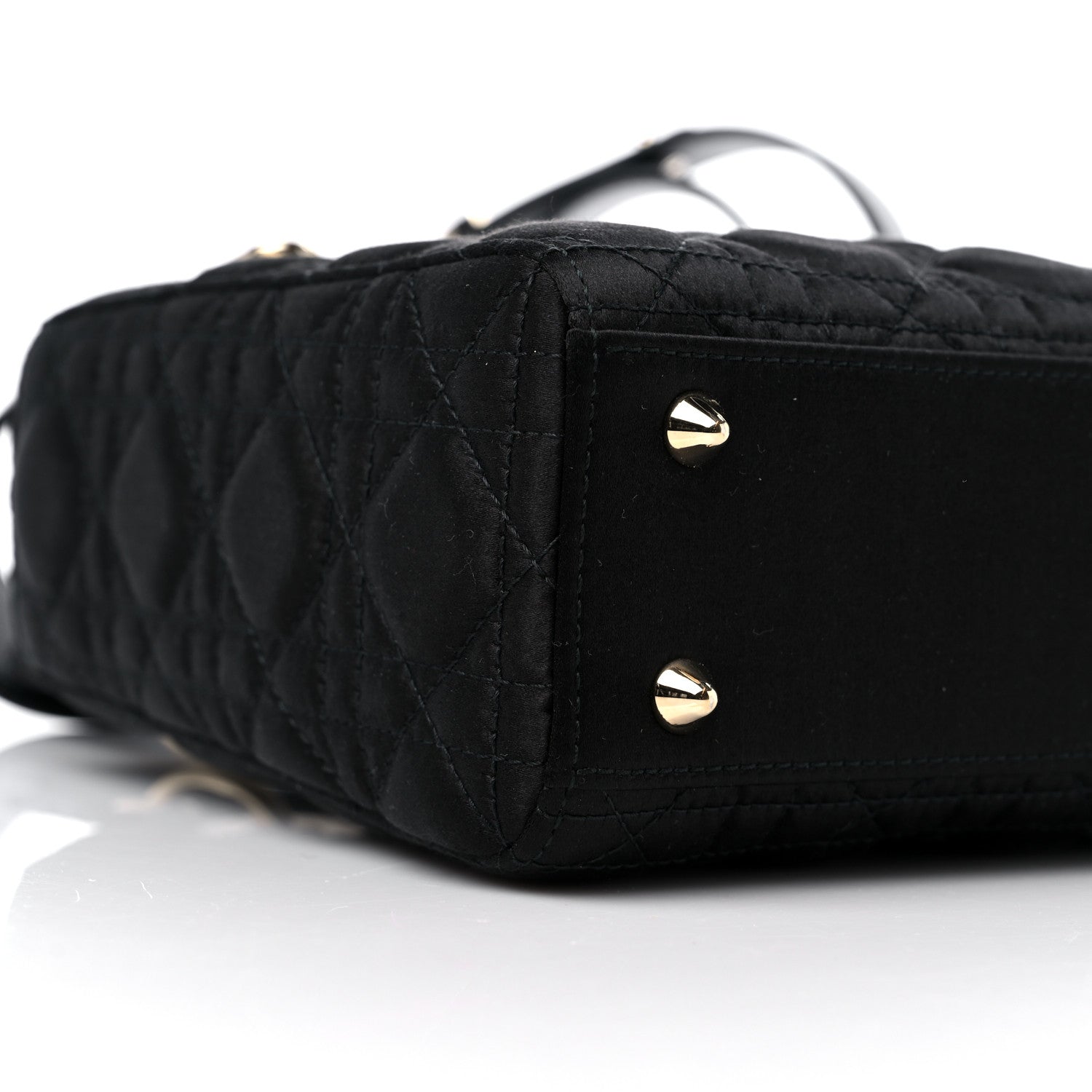 Christian Dior Satin Swarovski Crystal Cannage My ABC Lady Dior Black 7 of 8