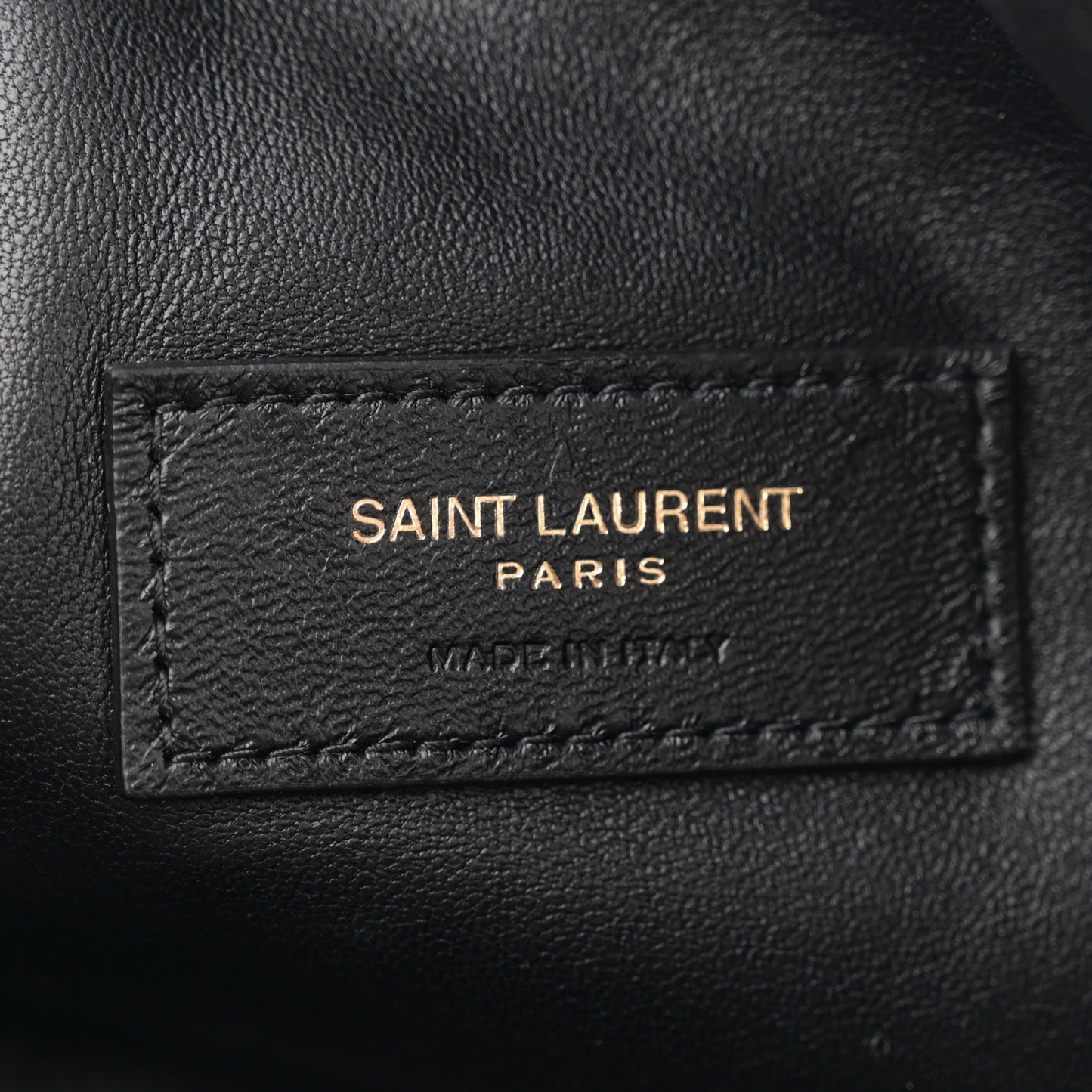 Lambskin Quilted Gaby Zipped Pouch Light Musk
