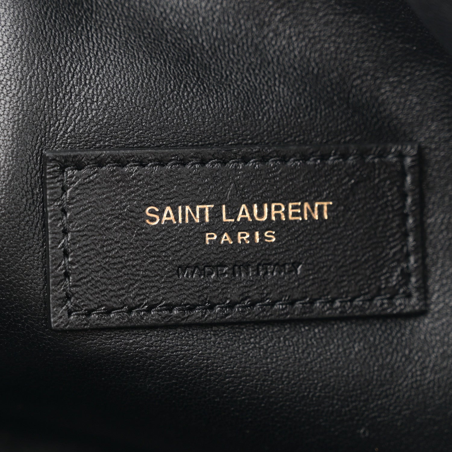 Saint Laurent Lambskin Quilted Gaby Zipped Pouch Light Musk 6 of 11