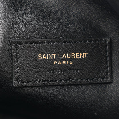 Saint Laurent Lambskin Quilted Gaby Zipped Pouch Light Musk 6 of 11