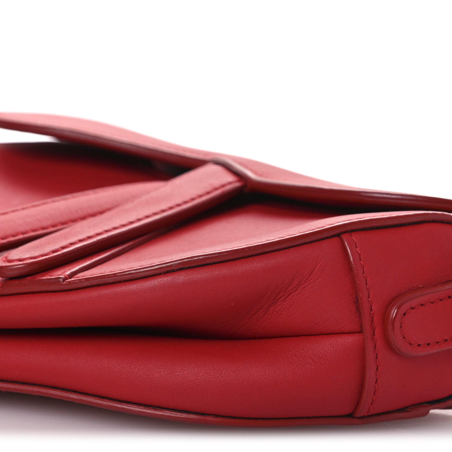 Christian Dior Ultra Matte Calfskin Mini Saddle Bag Red 10 of 13