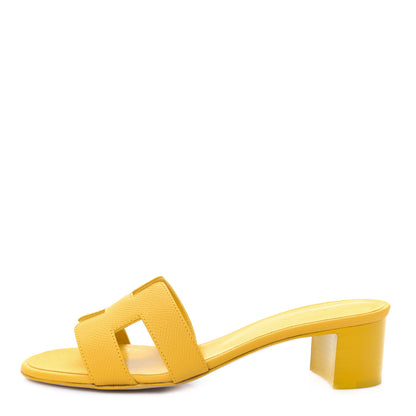 Hermes Epsom Oasis Sandals 37 Bouton D'Or 1 of 8