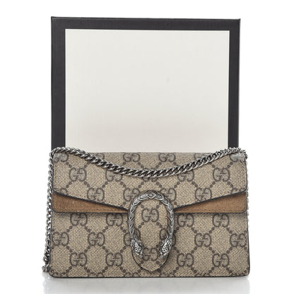 Gucci GG Supreme Monogram Super Mini Dionysus Shoulder Bag Taupe 7 of 7