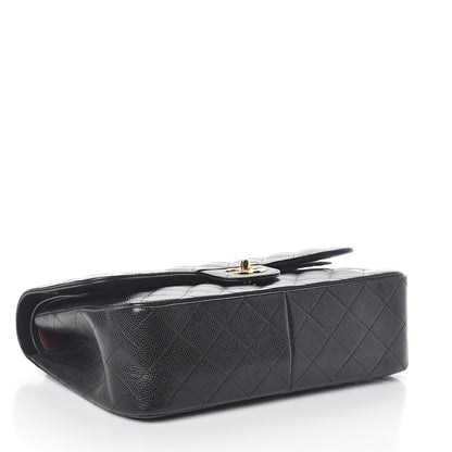 Chanel Caviar Quilted Jumbo Double Flap Black 4 of 12