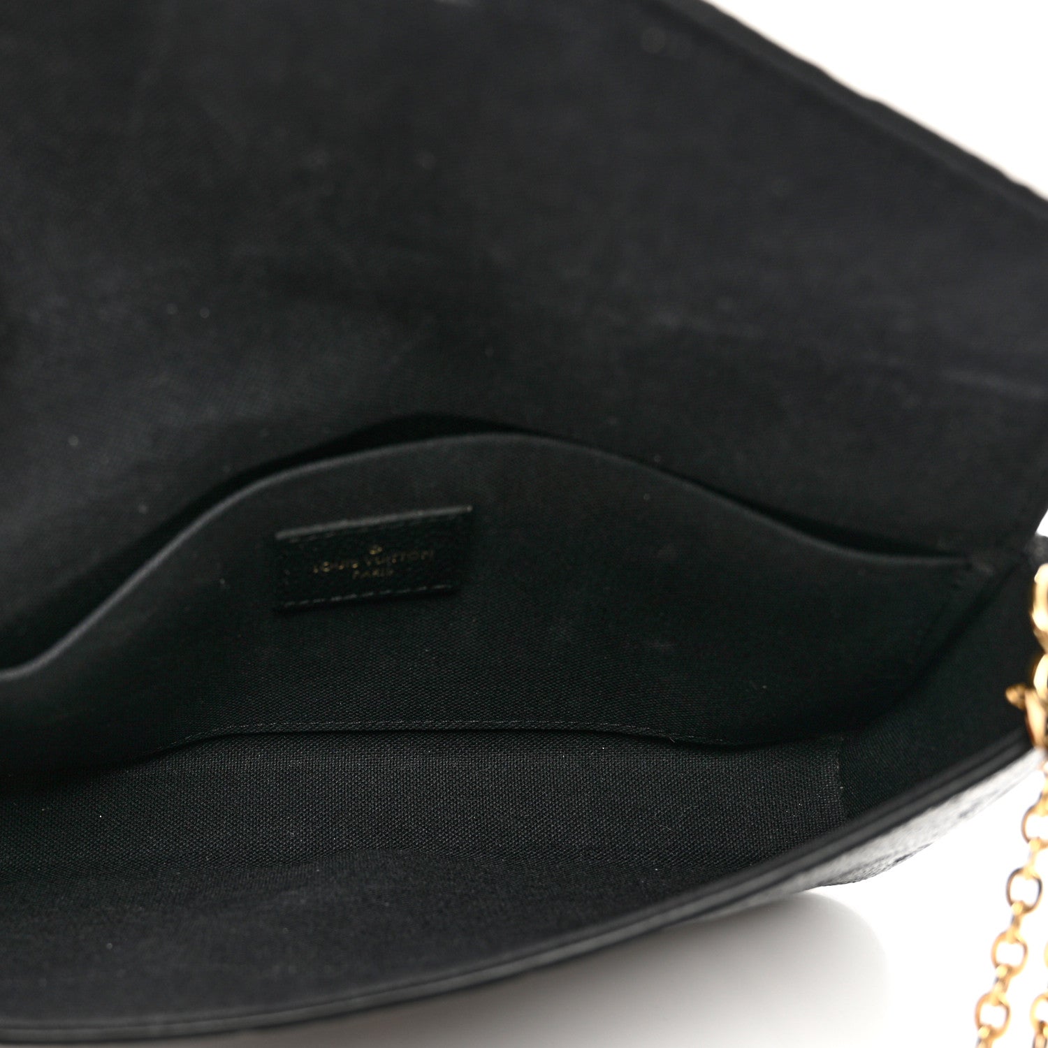 Louis Vuitton Empreinte Pochette Felicie Chain Wallet Black 6 of 8