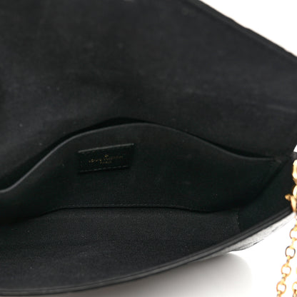 Louis Vuitton Empreinte Pochette Felicie Chain Wallet Black 6 of 8