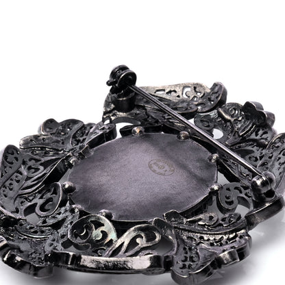 Chanel Ruthenium CC Brooch 4 of 4