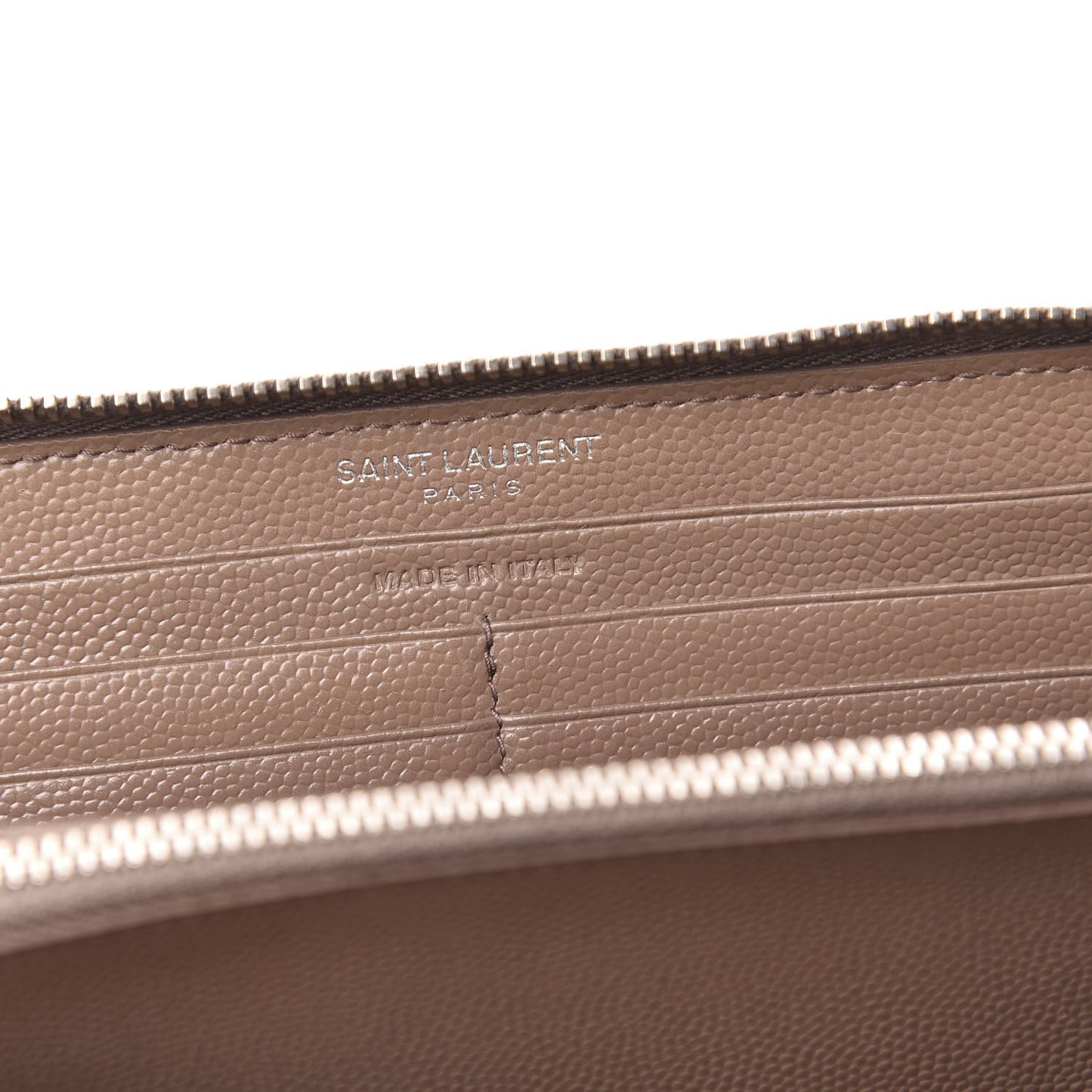 Grain De Poudre Matelasse Chevron Monogram Zip Around Wallet Fard