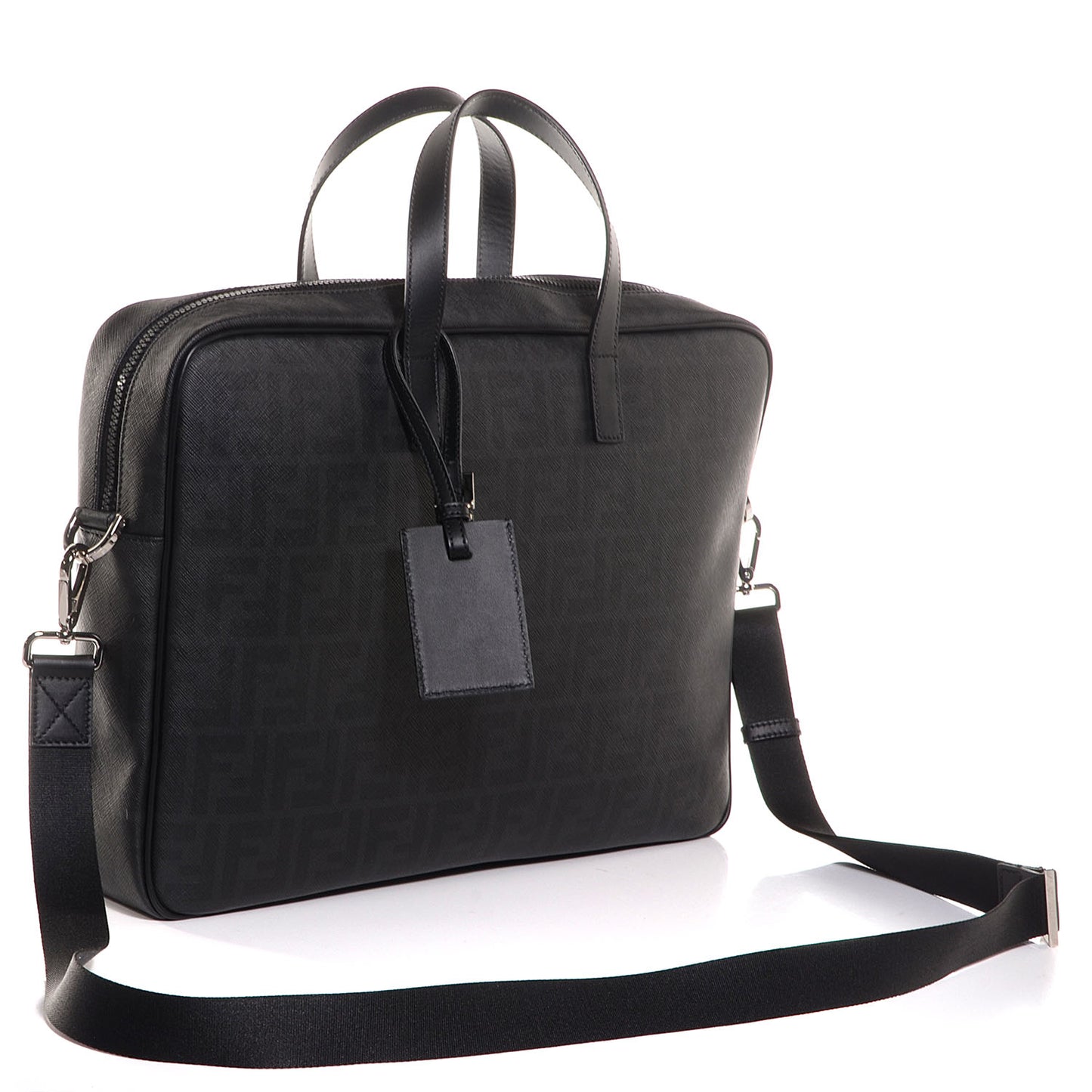 Vitello Elite FF Business Handbag Black Cobalto