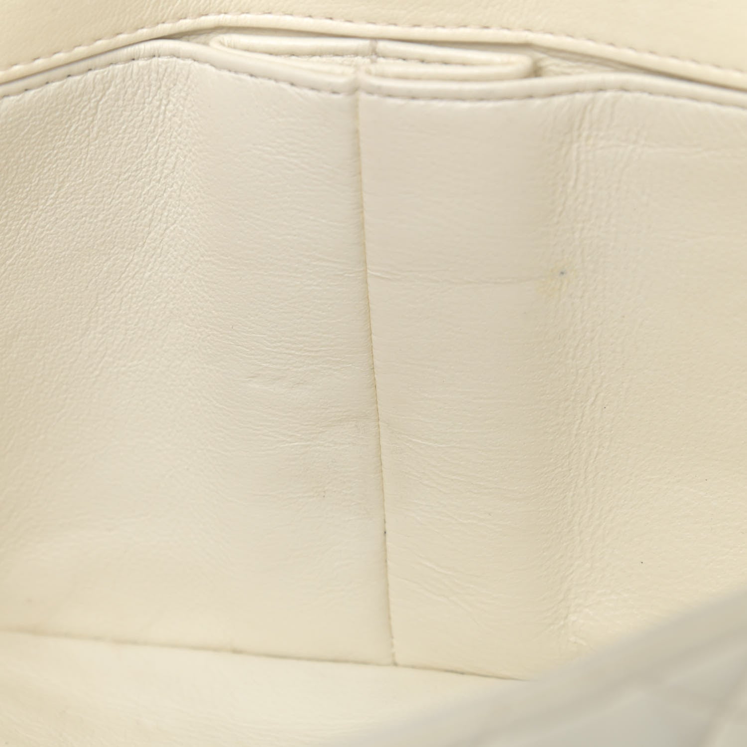 Chanel Lambskin Quilted East West Flap White 5 of 5