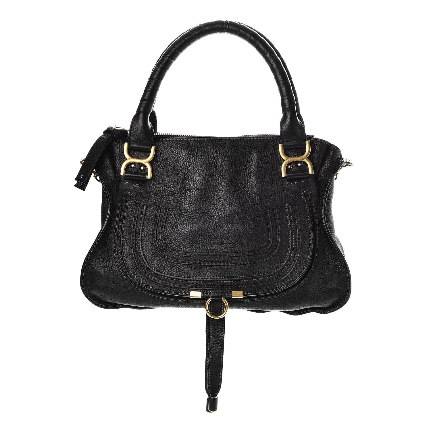 Chloe Calfskin Medium Marcie Satchel Black 1 of 8